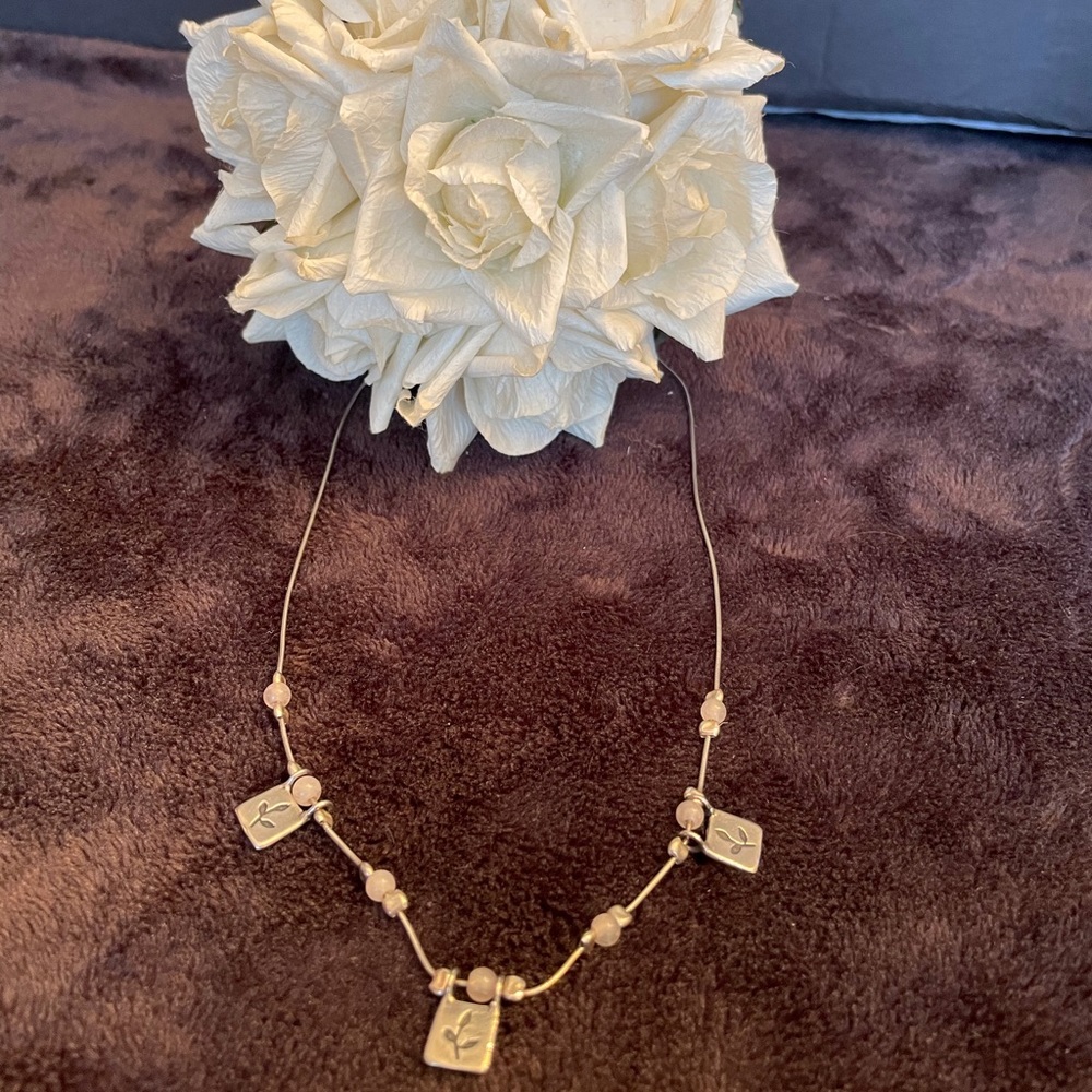 S925 Sterling Silver Moon Quarts Necklace